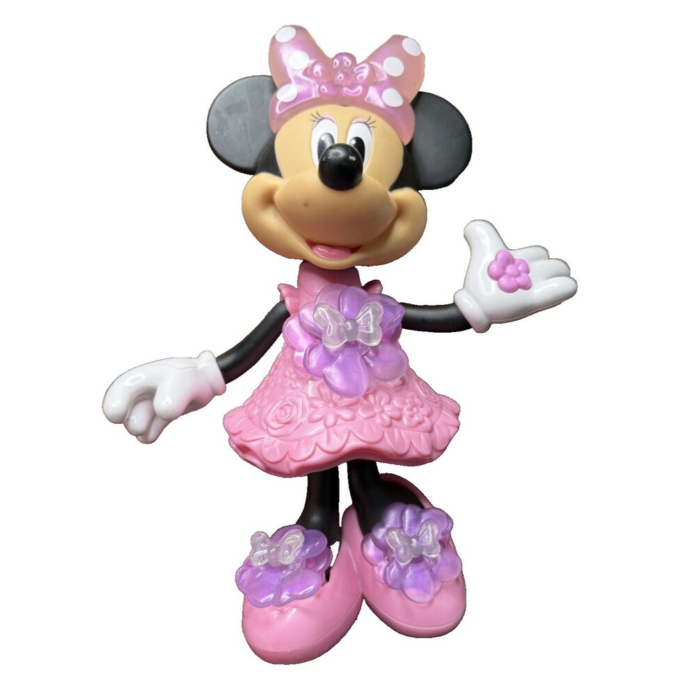 Minnie Mouse Fisher Price Bloomin Bows 10" Musical Light Up Figure See Video